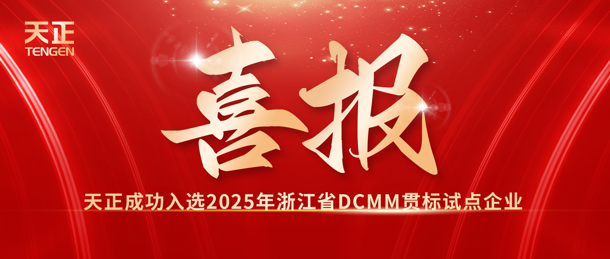 喜報(bào)！天正入選浙江省DCMM貫標(biāo)試點(diǎn)企業(yè)